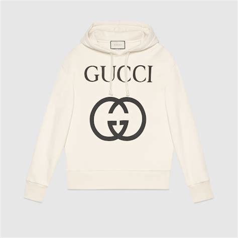 cream gucci hoodie|women's gucci sweatsuit.